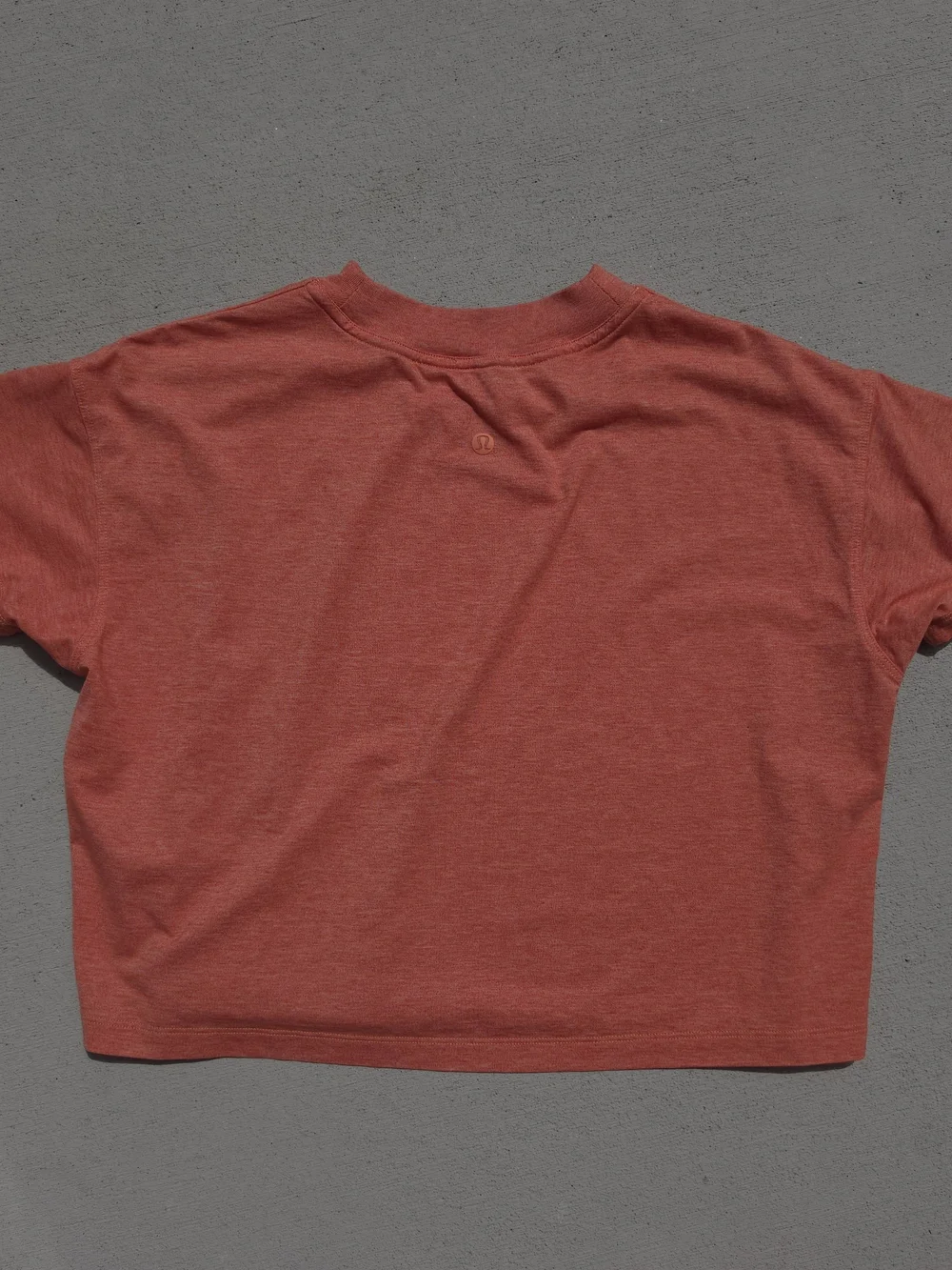 Lululemon Cates Tee Orange Boxy Cropped Short Sleeve T-shirt Top Womens Sz 4
